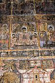 Old Bagan Myanmar. The Thamya temple. Jataka paintings. 